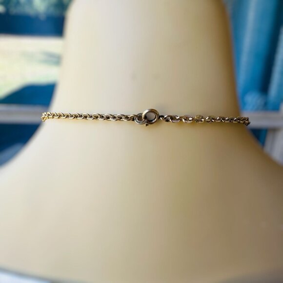 VTG Pendant Necklace 26" W Germany Porphyry Blue Art Glass Filigree Faux Pearl - Picture 9 of 12